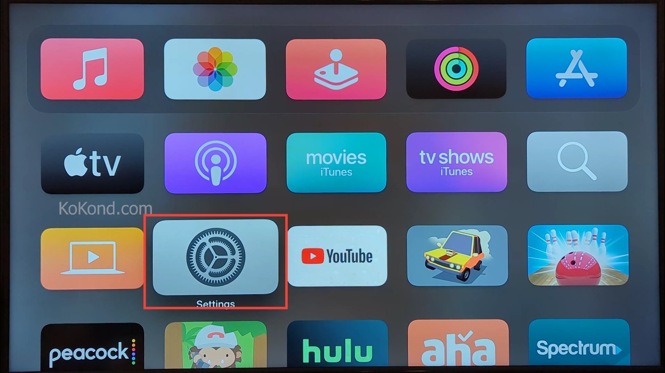 Step 1: Launch Settings on Your Apple TV